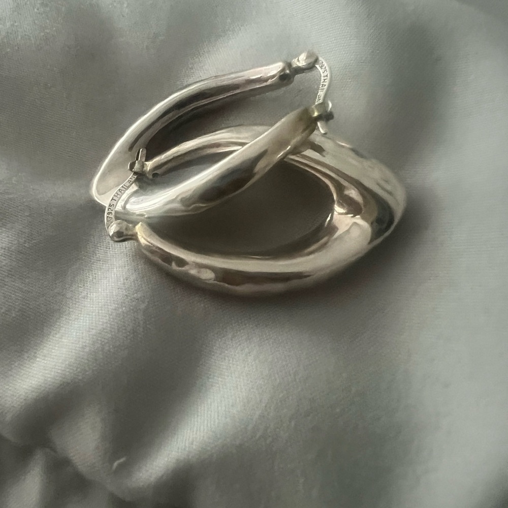 Elegant Silver Hoop Earrings